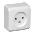 PA16-001B - ЭТЮД О/У РОЗЕТКА без заземления без шторок 16А 250В, БЕЛЫЙ, Россия, Systeme Electric