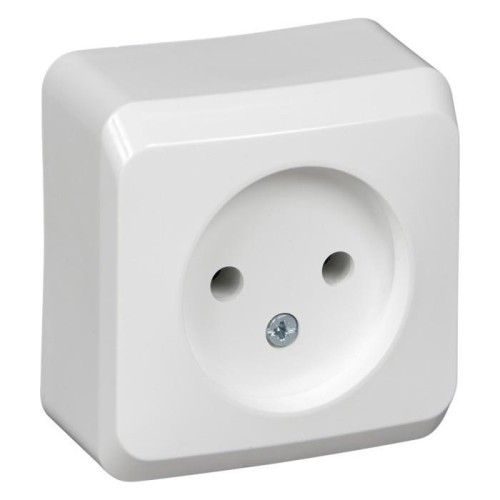 PA16-001D - ЭТЮД О/У РОЗЕТКА без заземления без шторок 16А 250B, СОСНА, Россия, Systeme Electric