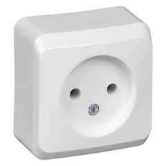 PA16-001T - ЭТЮД О/У РОЗЕТКА без заземления без шторок 16А 250B, БУК, Россия, Systeme Electric