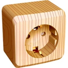 PA16-004D - ЭТЮД О/У РОЗЕТКА с заземлением со шторками 16А 250B, СОСНА, Россия, Systeme Electric