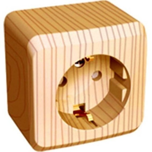 PA16-004D - ЭТЮД О/У РОЗЕТКА с заземлением со шторками 16А 250B, СОСНА, Россия, Systeme Electric