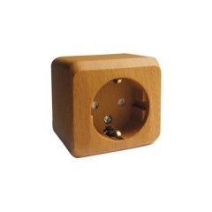 PA16-004T - ЭТЮД О/У РОЗЕТКА с заземлением со шторками 16А 250B, БУК, Россия, Systeme Electric