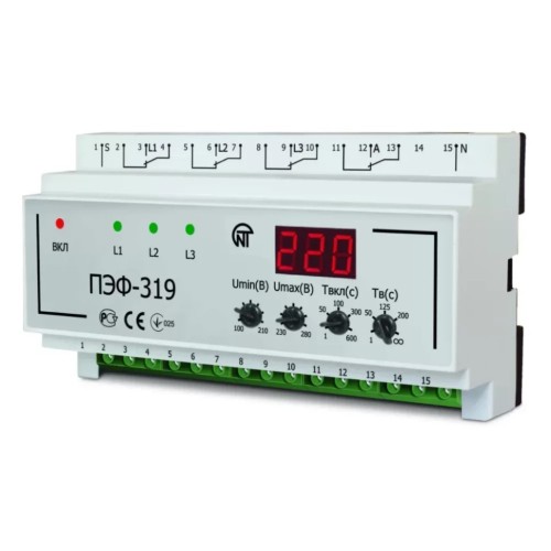 Переключатель фаз Новатек-Электро ПЭФ-319 3425601401