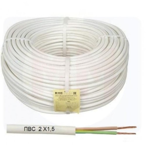 Провод ПВС 2х1.5 кв.мм ГОСТ КОАКСИАЛ