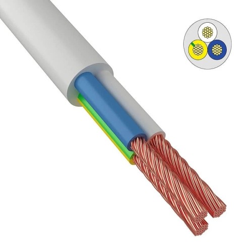 Провод ПВС 3х2,5 (б.,ч.)   ККЗ  ГОСТ
