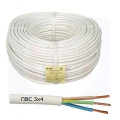 Провод ПВС 3х4 кв.мм ГОСТ  КОАКСИАЛ