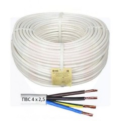 Провод ПВС 4х2.5 кв.мм ГОСТ  КОАКСИАЛ