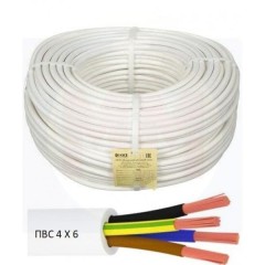 Провод ПВС 4х6 кв.мм ГОСТ  КОАКСИАЛ