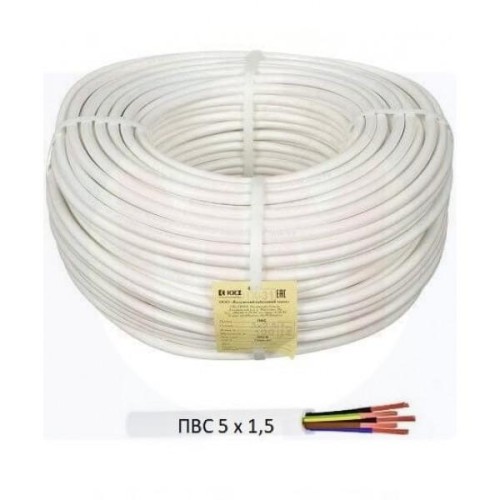 Провод ПВС 5х1.5 кв.мм ГОСТ КОАКСИАЛ