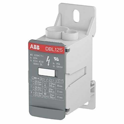 Распределительный блок DBL125 1 полюс 125А 1 шина на 8 присоединений 1SNL312510R0000 («Tyco»)