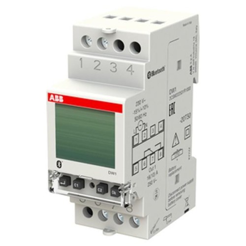 Реле времени недельное цифровое ABB одноканальное 16А 1НО/НЗ с резервным питанием DW1 2м 2CSM222531R1000