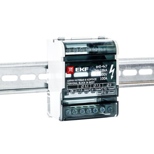 Шина 3 фазы + N в корпусе (4х7) кросс-модуль EKF PROxima
