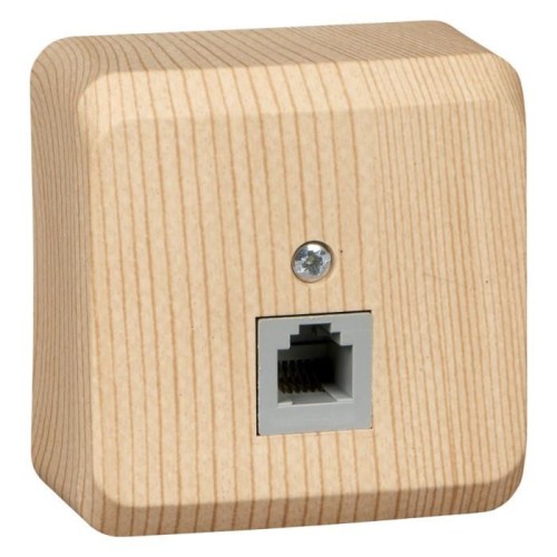 TELA-001D - ЭТЮД О/У телефонная РОЗЕТКА, СОСНА, Россия, Systeme Electric