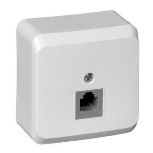 TELA-001K - ЭТЮД О/У телефонная РОЗЕТКА, КРЕМОВ, Россия, Systeme Electric