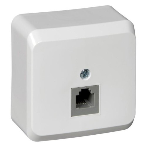 TELA-001K - ЭТЮД О/У телефонная РОЗЕТКА, КРЕМОВ, Россия, Systeme Electric