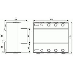 УЗМ-3-63К AC230В/AC400В УХЛ4 Устройство защиты многофункциональное УЗМ-3-63К AC230В/AC400В УХЛ4 на DIN-рейку