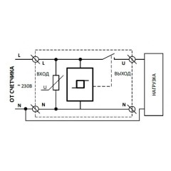 УЗМ-51М АС230В 63А УХЛ4 Устройство защиты многофункциональное (реле контроля напряжения)  на DIN-рейку