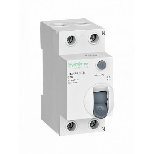 УЗО 63А 2 полюса 100мА тип-AC 230В City9 Set Systeme Electric (Schneider)