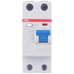 УЗО ABB F202 AC-25/0,1 2-х полюсное тип AC 25A 100mA 2 модуля (ВДТ) 2CSF202001R2250