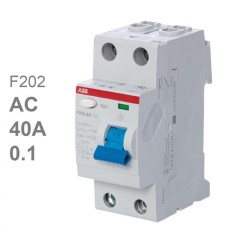 УЗО ABB F202 AC-40/0,1 2-х полюсное тип AC 40A 100mA 2 модуля (ВДТ) 2CSF202001R2400