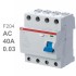 УЗО ABB F204 AC-40/0.03 40А 30mA (АС)  2CSF204001R1400