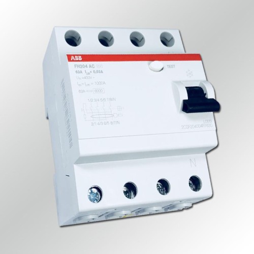 УЗО ABB F204 AC-63/0,03 4-х полюсное тип AC 63A 30mA 4 модуля (ВДТ) 2CSF204001R1630
