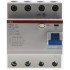 УЗО ABB F204 AC-63/0,1 4-х полюсное тип AC 63A 100mA 4 модуля (ВДТ) 2CSF204001R2630