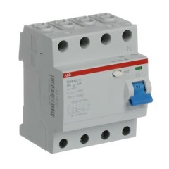 УЗО ABB F204 AC-63/0,3 4-х полюсное тип AC 63A 300mA 4 модуля (ВДТ) 2CSF204001R3630