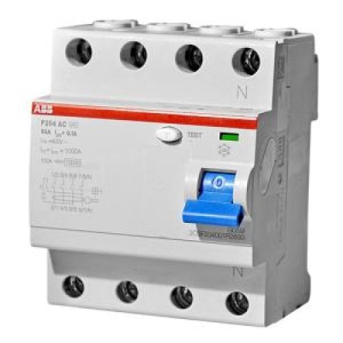 УЗО ABB F204 AC-80/0,3 4-х полюсное тип AC 80A 300mA 4 модуля (ВДТ) 2CSF204001R3800