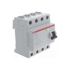 УЗО ABB FH204 AC-25/0,3 4-х полюсное тип AC 25A 300mA 4 модуля (ВДТ) 2CSF204003R3250