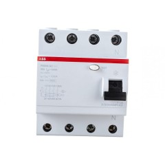 УЗО ABB FH204 AC-40/0,03 4-х полюсное тип AC 40A 30mA 4 модуля (ВДТ) 2CSF204004R1400
