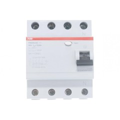 УЗО ABB FH204 AC-63/0,03 4-х полюсное тип AC 63A 30mA 4 модуля (ВДТ) 2CSF204004R1630