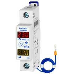 ВАР-М01 63А/450В УХЛ4 узкий корпус Амперметр/Вольтметр (вольтамперметр, ампервольтметр) на ДИН рейку