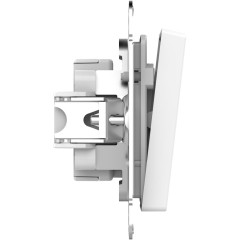 Выключатель 2-клавишный, IP44, 10АХ  БЕЛЫЙ, ATN440151