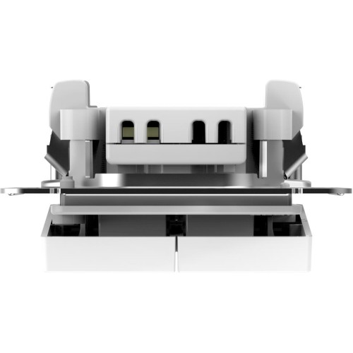 Выключатель 2-клавишный, IP44, 10АХ  БЕЛЫЙ, ATN440151