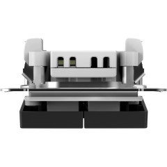 Выключатель 2-клавишный, IP44, 10АХ  КАРБОН, ATN441051