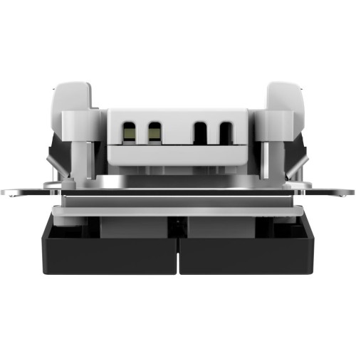 Выключатель 2-клавишный, IP44, 10АХ  КАРБОН, ATN441051