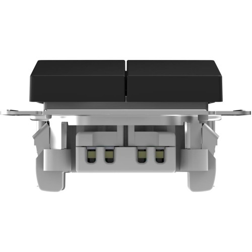 Выключатель 2-клавишный, IP44, 10АХ  КАРБОН, ATN441051