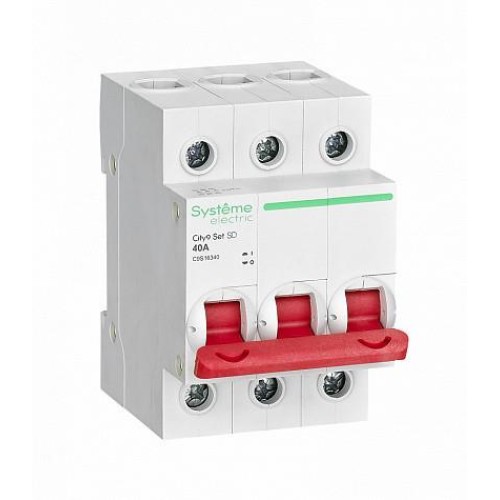 Выключатель нагрузки 3 полюса 40А 400В City9 Set Systeme Electric (Schneider)