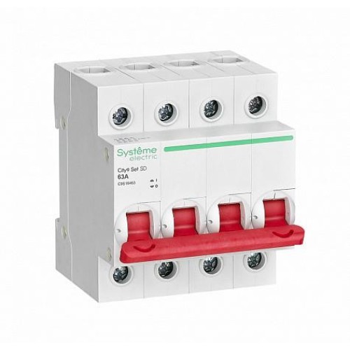 Выключатель нагрузки 4 полюса 63А 400В City9 Set Systeme Electric (Schneider)