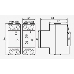 Вольтметр ВР-М03-1 АС20-450В УХЛ4