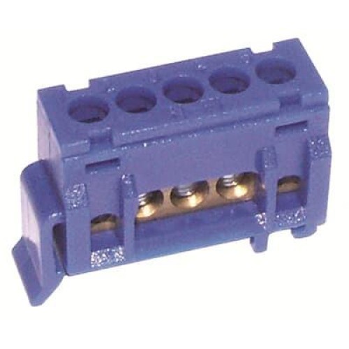 ZK507 Клемник (шина) АВВ на DIN-рейку на 5 присоединений N 3x16мм2 + 2x10мм2 63А